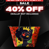 "Aina" Flame Red Leather Tote Bag Deal