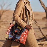 "Aina" Frosted Cherry Leather Handbag BTS DEAL
