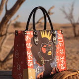 "Aina" Frosted Cherry Leather Handbag BTS DEAL