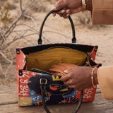 "Aina" Frosted Cherry Leather Handbag BTS DEAL