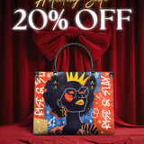 "Aina" Frosted Cherry Leather Handbag Deal