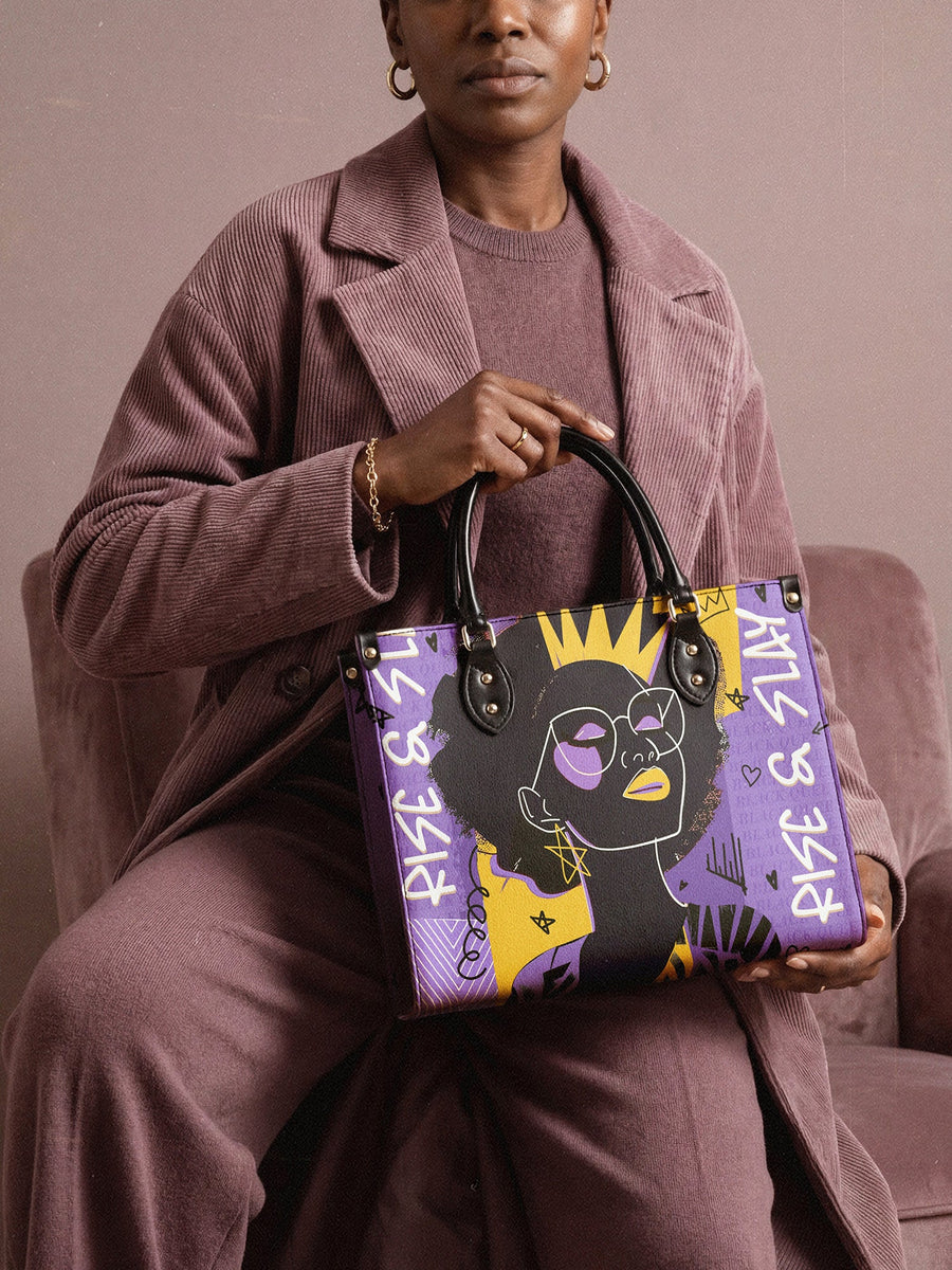 "Aina" Grape Soda Leather Handbag A250 Deal