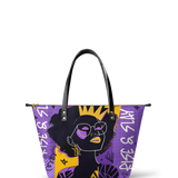 "Aina" Grape Soda Leather Tote Bag BTS DEAL