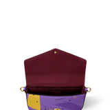 "Aina" Grape Soda Envelope Chain Crossbody Bag