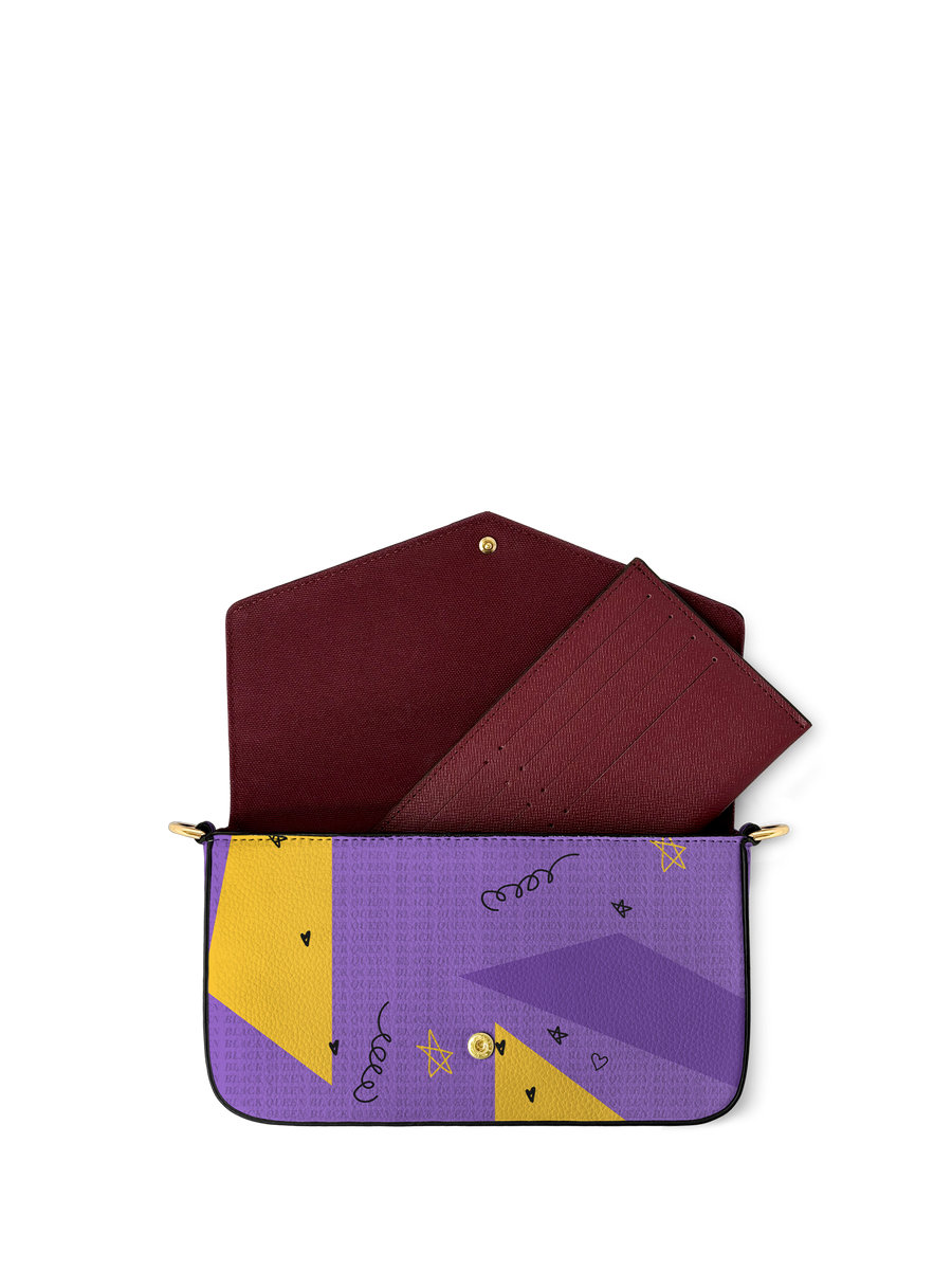 "Aina" Grape Soda Envelope Chain Crossbody Bag