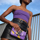 "Aina" Grape Soda Envelope Chain Crossbody Bag