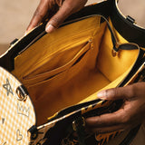 "Aina" Honeycomb Leather Handbag Deal