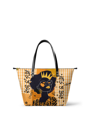 "Aina" Honeycomb Leather Tote Bag