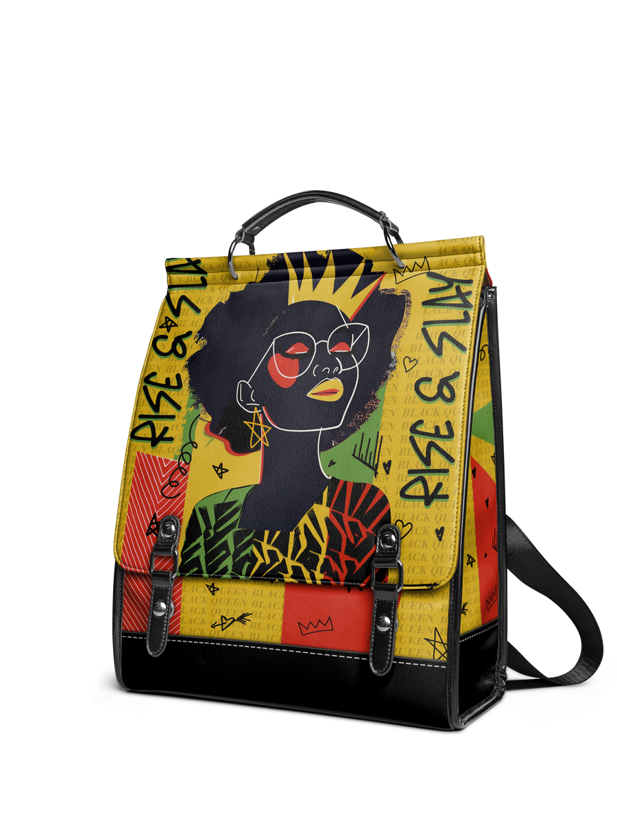 "Aina" Lemon Zest Leather Backpack