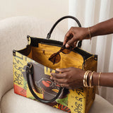 "Aina" Lemon Zest Leather Handbag Deal