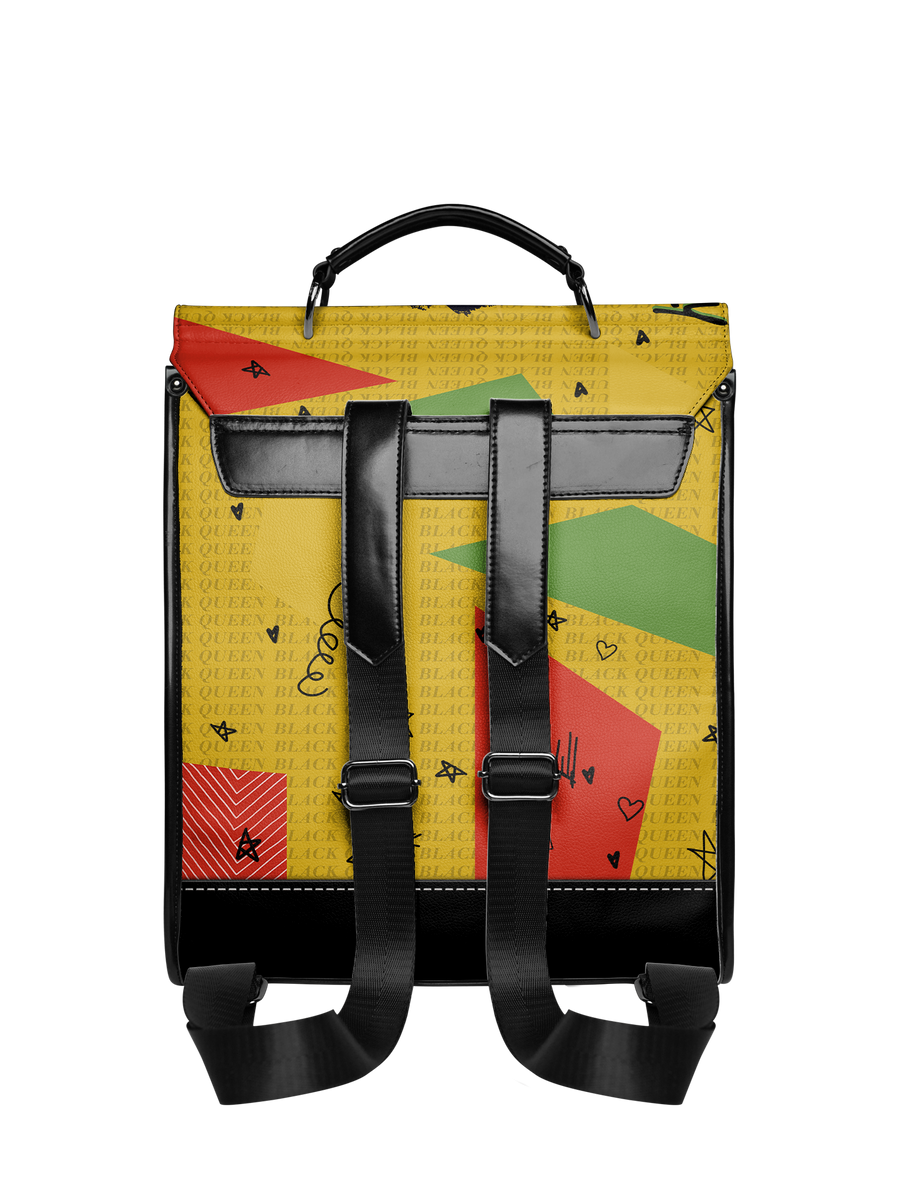 "Aina" Lemon Zest Leather Backpack