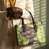 "Aina" Lime Pop Leather Handbag