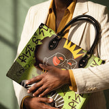 "Aina" Lime Pop Leather Handbag