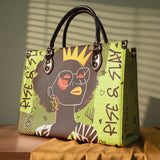 "Aina" Lime Pop Leather Handbag
