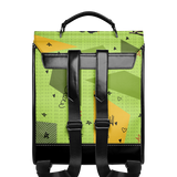 "Aina" Lime Pop Leather Backpack