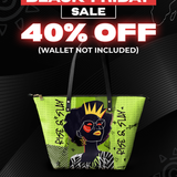 "Aina" Lime Pop Leather Tote Bag Deal