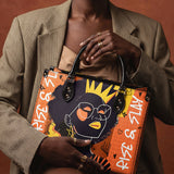 "Aina" Orange Sorbet Leather Handbag Deal