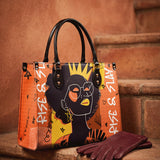 "Aina" Orange Sorbet Leather Handbag Deal