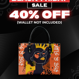 "Aina" Orange Sorbet Leather Handbag Deal