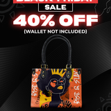 "Aina" Orange Sorbet Small Leather Handbag Deal
