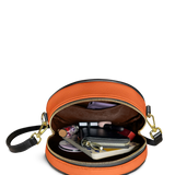 "Aina" Orange Sorbet Circle Crossbody Bag Deal