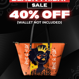 "Aina" Orange Sorbet Leather Tote Bag Deal