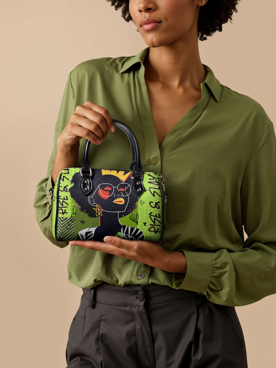 "Aina" Lime Pop Mini Satchel
