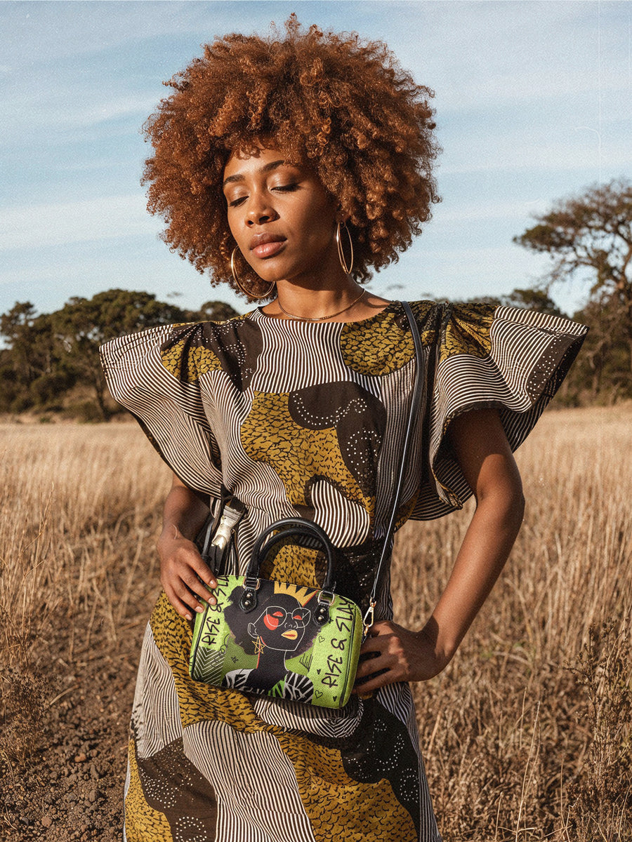 "Aina" Lime Pop Mini Satchel