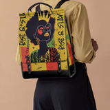 "Aina" Lemon Zest Leather Backpack