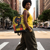 "Aina" Lemon Zest Leather Backpack