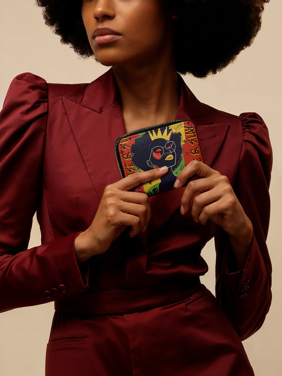 "Aina" Flame Red Mini Wallet FALL CLEARANCE DEAL