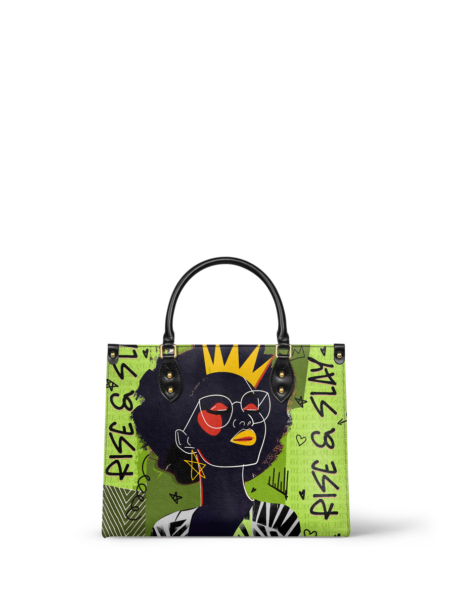 "Aina" Lime Pop Leather Handbag A250 Deal