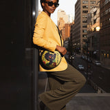 "Aina" Lemon Zest Circle Crossbody Bag