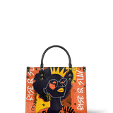 "Aina" Orange Sorbet Leather Handbag Deal