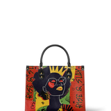 "Aina" Flame Red Leather Handbag BTS DEAL