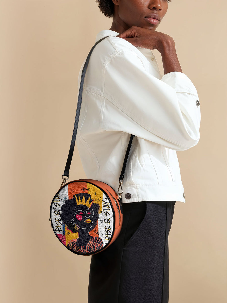 "Aina" Coconut White Circle Crossbody Bag FALL CLEARANCE DEAL