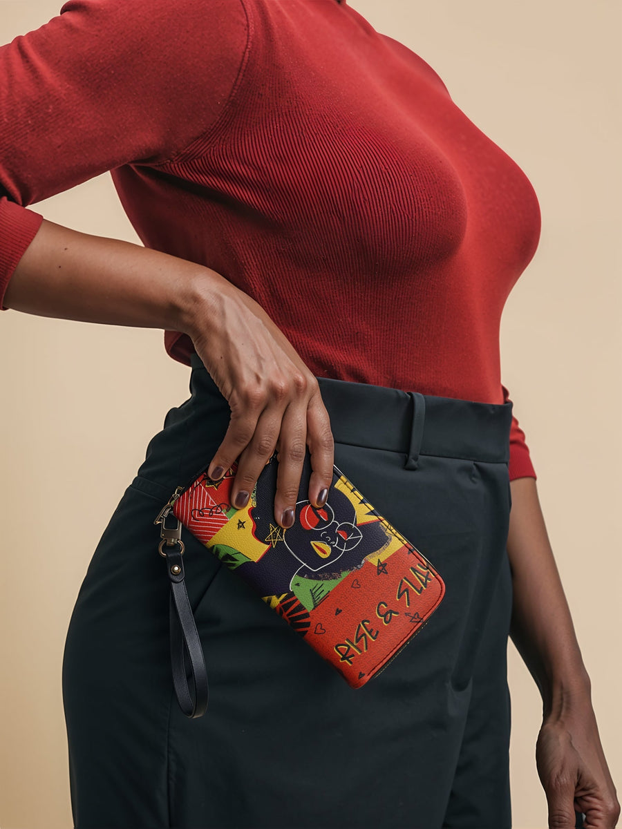 "Aina" Flame Red Wallet FALL CLEARANCE DEAL