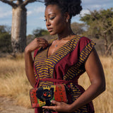 "Aina" Flame Red Wallet Deal