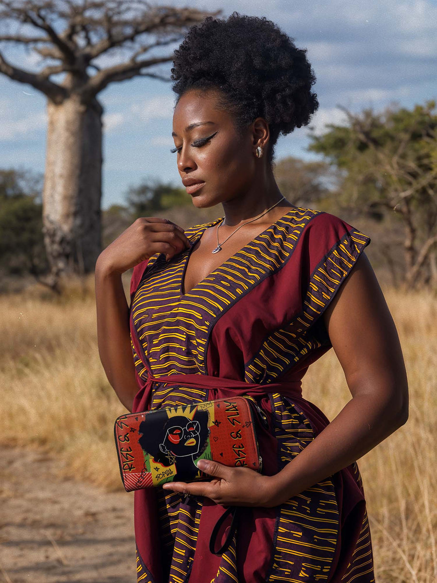 "Aina" Flame Red Wallet FALL CLEARANCE DEAL