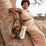 "Aina" Coconut White Leather Tote Bag BTS DEAL