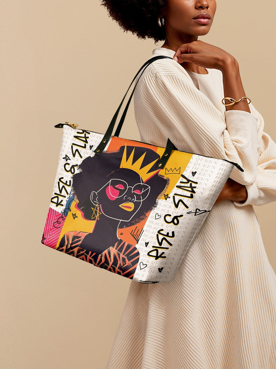 "Aina" Coconut White Leather Tote Bag - DD DEAL