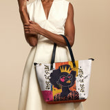 "Aina" Coconut White Leather Tote Bag BTS DEAL