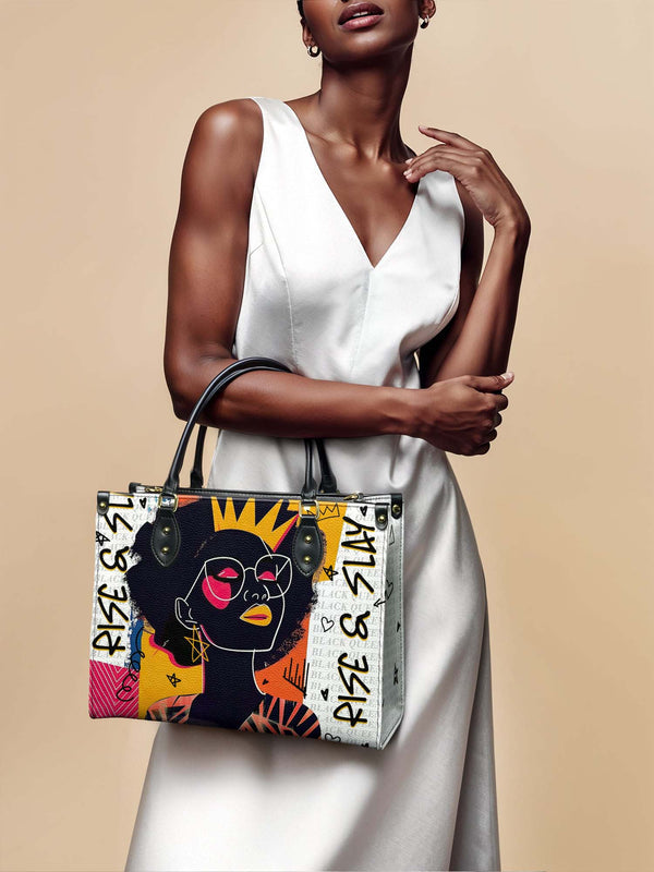 "Aina" Coconut White Leather Handbag Matching Set - DD DEAL