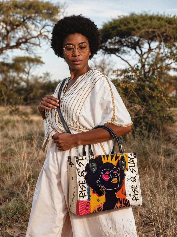 "Aina" Coconut White Leather Handbag - DD DEAL