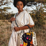 "Aina" Coconut White Leather Handbag Deal