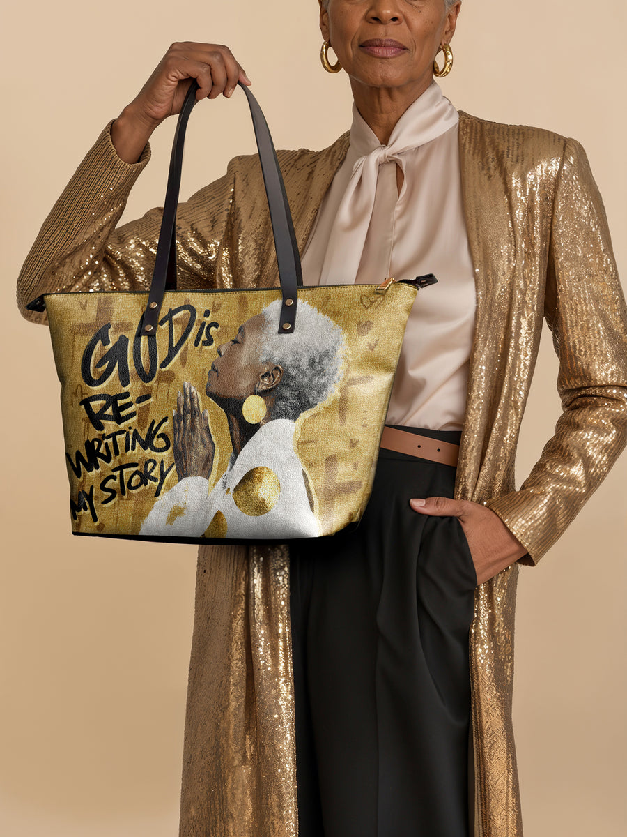 "Amahle" Leather Tote Bag