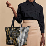 "Amara" Leather Tote Bag