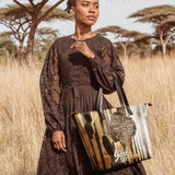 "Amara" Leather Tote Bag - BRAVE ONES DEAL