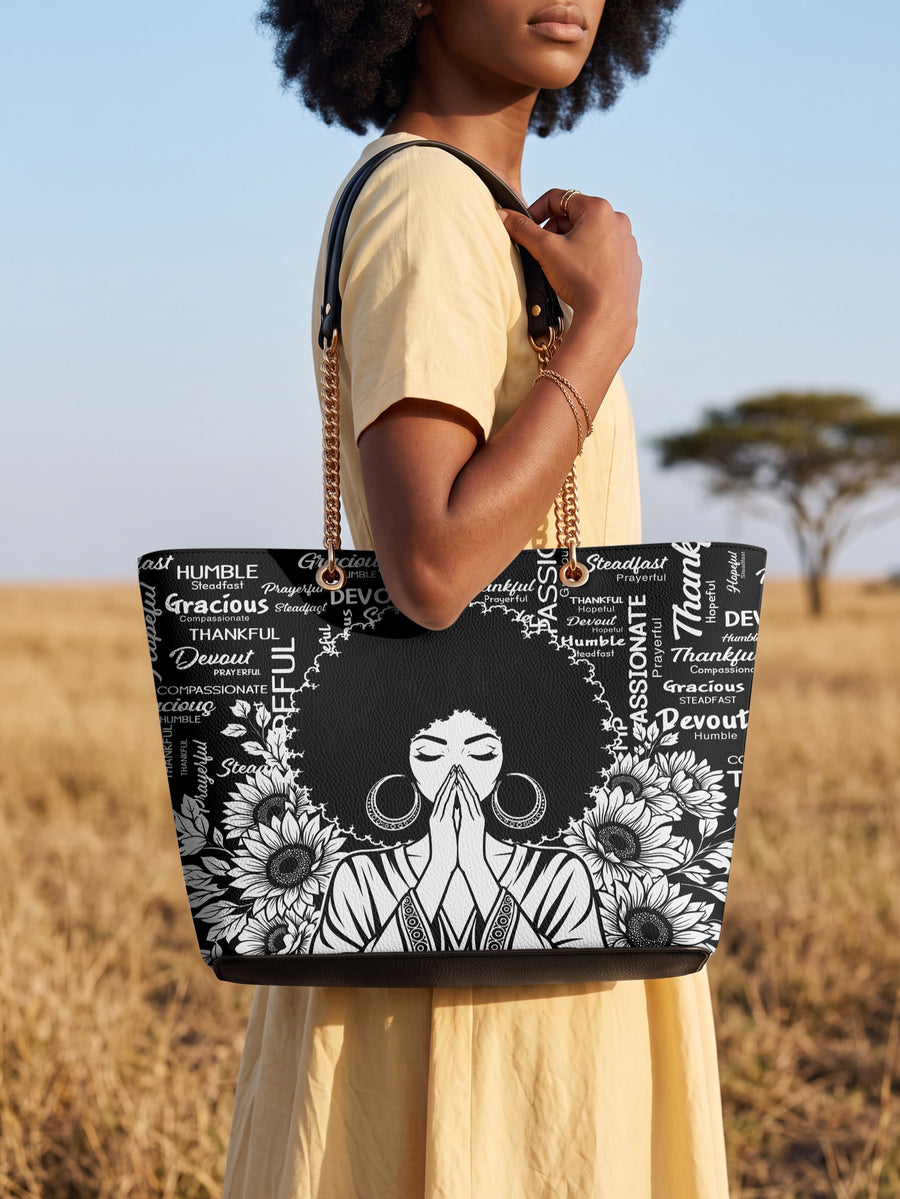 “Asante” Chain Tote Bag