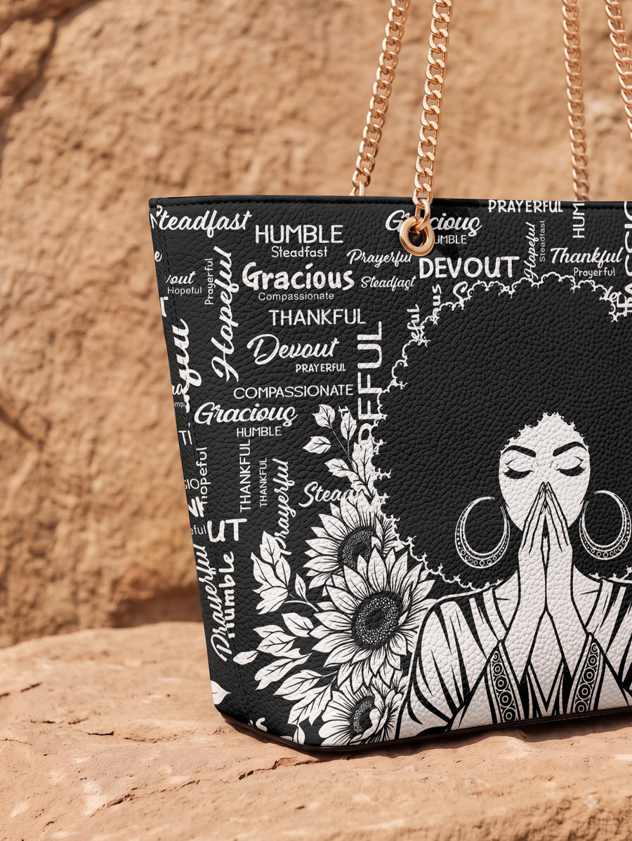 “Asante” Chain Tote Bag